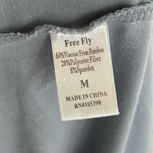 FREE FLY Bamboo Flex Pocket Dress Heather Coastal Sage UPF 50 Quick-Dry Soft | M - Picture 11 of 11
